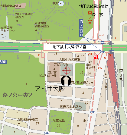 アピオ大阪地図画像